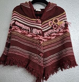 Koala Kids Knit Cape With Hood   Size 48 Mos